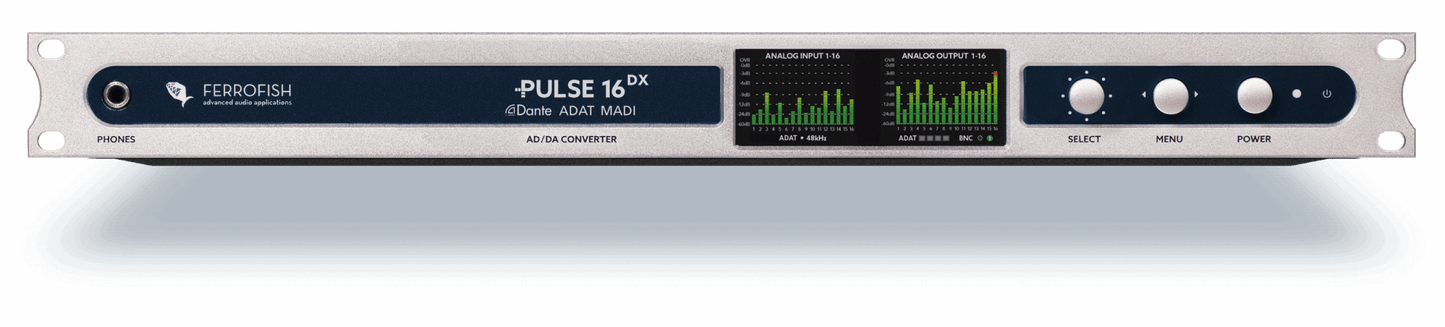 Ferrofish| Pulse16 DX with Dante and Multimode SFP Module 16 x 16 AD/DA Dante MADI ADAT Converter - RedTechBox