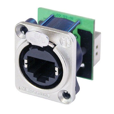RJ45 feedthrough receptacle| Panel type | NE8FDP - RedTechBox