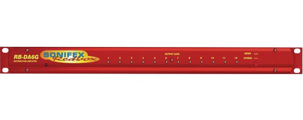 Sonifex| Audio Interfaces - Redbox - Audio Distribution Amplifiers| RB - DA6G - RedTechBox