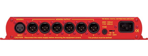 Sonifex| Audio Interfaces - Redbox - Audio Distribution Amplifiers| RB - DDA6A - RedTechBox