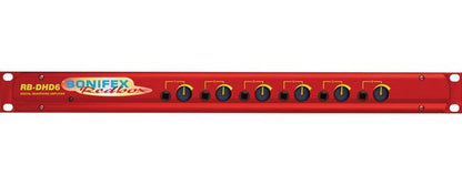 Sonifex| Audio Interfaces - Redbox - Headphone Distribution Amplifiers| RB - DHD6 - RedTechBox
