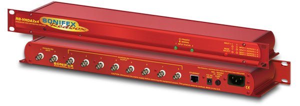 Sonifex| Audio Interfaces - Redbox - Video Distribution Amplifier| RB - VHDA2x4 - RedTechBox