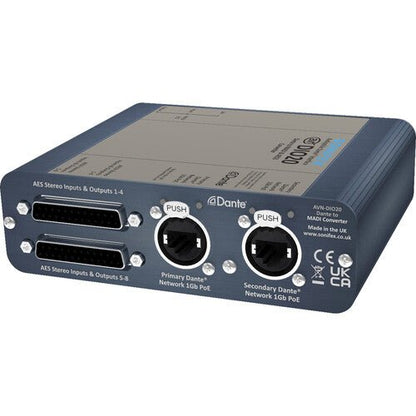 Sonifex| Dante® to MADI AES3 64 Channel I/O Converter| AVN - DIO20 - RedTechBox